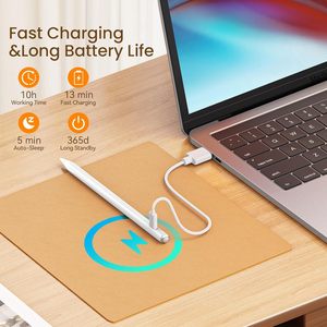 Lápiz Táctil DH Fast Charge 3 Light para Tablet, Segunda Generación, con Rechazo de Palma, Inclinación y Función de Lápiz para iPad Air Pro de <span class=keywords><strong>Apple</strong></span> - Product Image 5