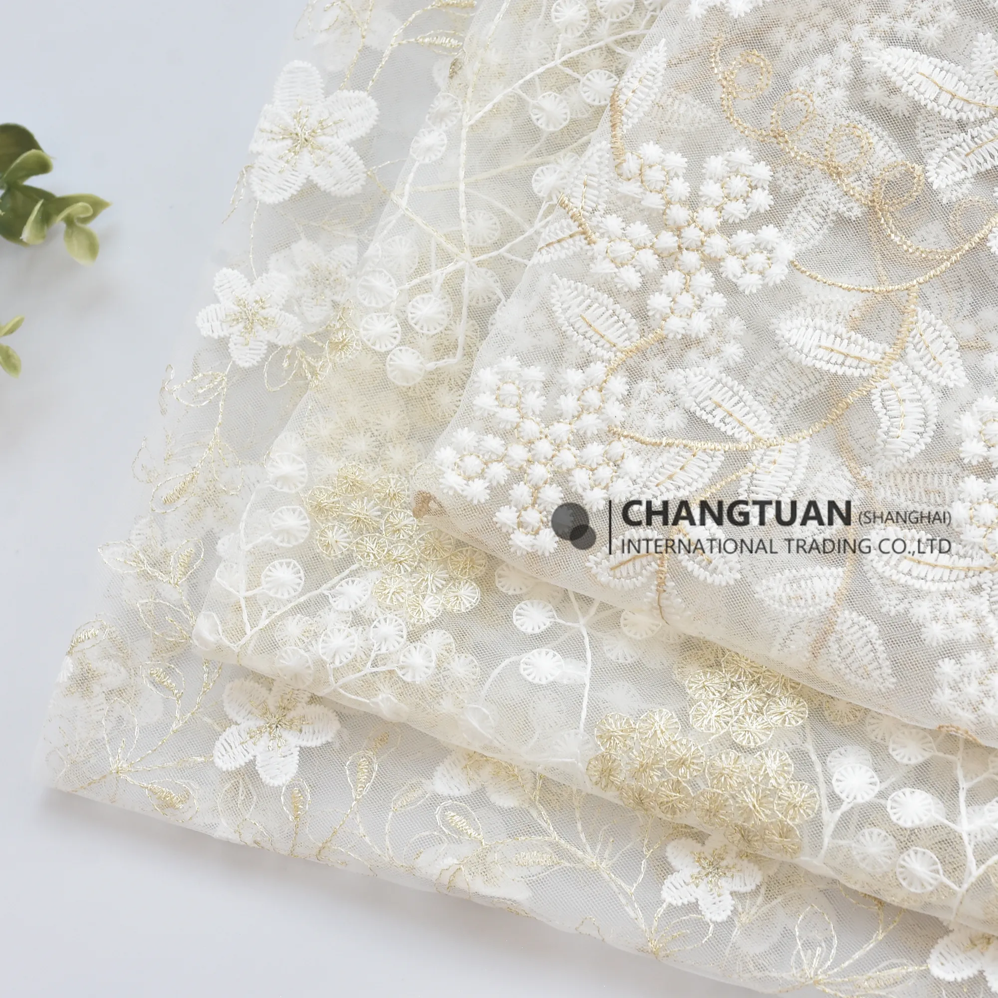ชุดผ้าทูลปักลายดอกไม้สำหรับงานแต่งงานชุดเดรสผู้หญิงปักตาข่ายผ้าไหมน้ำนม