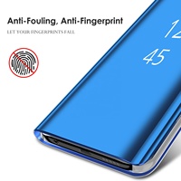 Funda con tapa de espejo inteligente para Samsung Galaxy S20 A51 A71 A81 A91 A50 A70 Note 20 10 9 8 S10 S9 S8 Plus Pro M51 FE A20 A30 A31