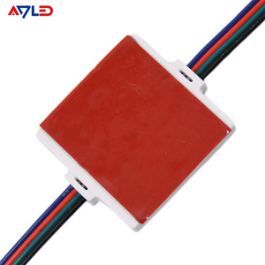 โมดูลไฟ LED RGB DC12V IP67 สำหรับภายนอกอาคาร 4 เลนส์ SMD5050 พร้อมตัวควบคุม 160 ° มุมลำแสง 1.44W สี RGB สำหรับป้ายไฟพิกเซล - Product Image 6