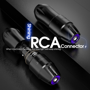 Machine à tatouer permanente For <span class=keywords><strong>Tour</strong></span> <span class=keywords><strong>Pro</strong></span> WQ359 avec poignée de 32 mm en aluminium noir, moteur sans balais 10V 9000 tr/min, course de 4,0 mm - Product Image 4