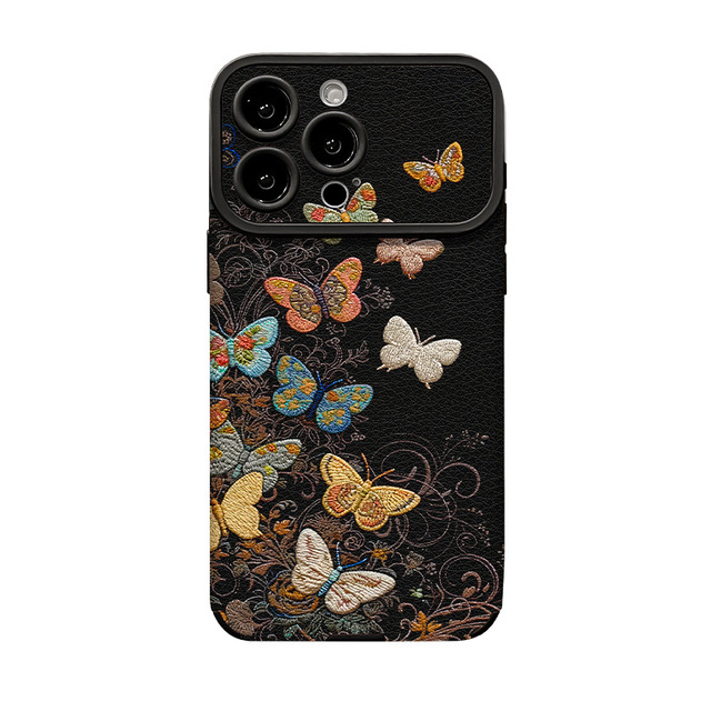 The polka dot baby elephant hanging string Case for Apple 17 mesh phone cases iPhone 15 Pro Max, high-grade model 16 13