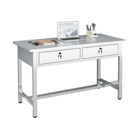 Établi de bureau et tiroir en acier inoxydable 304 de conception moderne pour le bureau et l'hôpital Établi d'atelier de laboratoire informatique