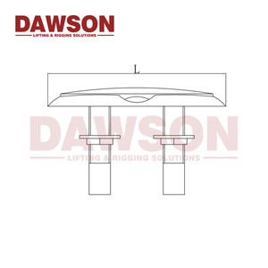 Dawson Mirror Polished Stainless Steel Flush Cleat - Product Image 2