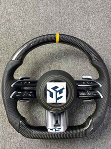 พวงมาลัยคาร์บอนไฟเบอร์สำหรับอัพเกรดรถเมอร์เซเดสเบนซ์ A-MG W117 W220 Bra-bus <span class=keywords><strong>W140</strong></span> S550 W217 CLS W257 - Product Image 3