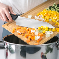 Couteau de chef de 8 pouces avec poignée en plastique Couteau de cuisine et accessoires Outil en métal durable
