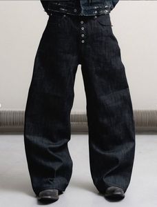 Jeans larghi in <span class=keywords><strong>Denim</strong></span> grezzo da uomo con bordo basso e 100% in cotone all'ingrosso Jeans larghi in <span class=keywords><strong>Denim</strong></span> - Product Image 5