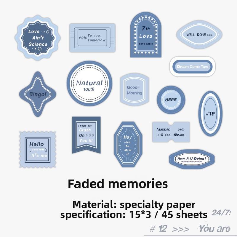 F Faded Memories white