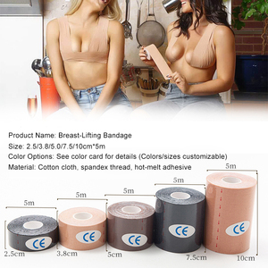 5Cm Cotton Vú Lift Băng Dính Bán Buôn Vô Hình Boob Lift Băng Cơ Thể Áo Ngực Dây Đeo Cho Phụ Nữ - Product Image 6