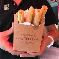 Supports jetables Ogo pour crème glacée, frites, cornets en papier, crêpes, gaufres bulles, emballages à emporter, supports pour churros