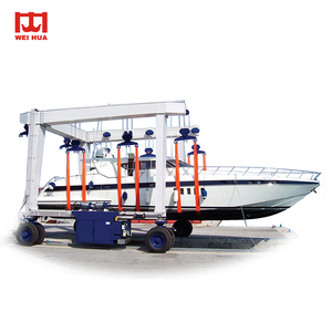 Yacht Travel Boat Hoist Lifting 100ton 200ton 300ton Pórtico Marinho Controle Remoto Estaleiro Guindaste Preço - Product Image 2