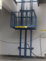 Monte-charge hydraulique de 1000 kg, petit monte-charge de marchandises, palan de construction industrielle, monte-charge commercial à rail simple/double