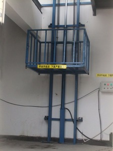1000kg Hydraulic Goods Lift Small Cargo Lift Industrial Construction Hoist Single/double Guide-rail Commercial Goods Lift