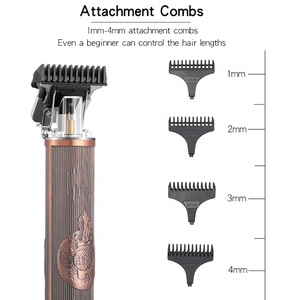 HTC AT-178 T9 Dragon Hair Trimmer 0mm Zero Cutting Clipper All Metal Hair Cutting Machine For Men - Product Image 5