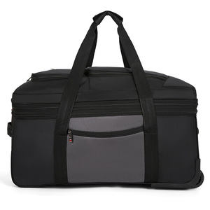 Wheeled Travel Bag Spinner Suitcase Luggage Roller Bag Enlarged Spinner Suitcase Luggage <b>Trolley</b> <b>Moving</b> Zipper Trolly Bag - Product Image 5