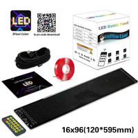 Großhandel 16*96 RGB LED-Matrix-Pixel-Panel USB 12VDC Auto-Display mit Fernbedienung und App-Steuerung der Marke Lemombo