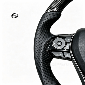 Volant de course sport en fibre de carbone véritable SYX personnalisé pour Toyota Corolla, LC300, LC200, Camry - Product Image 4