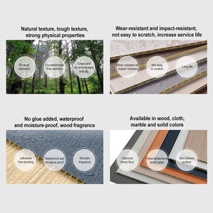 Распродажа, настенные панели нового типа WPC для интерьера, огнестойкие, водонепроницаемые пластиковые Потолочные стены, облицовка, современный дизайн для гостиной - Product Image 5