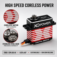Servomoteur numérique sans noyau SCX24 15 kg avec engrenages en acier inoxydable, étanche, haute vitesse 8,4 V, pièces pour crawler RC