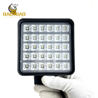 BAOBAO 30 ampoules 30 lentilles, feux de signalisation clignotants rouge-bleu, feux de travail LED, phare avant pour engins de chantier et chariots élévateurs