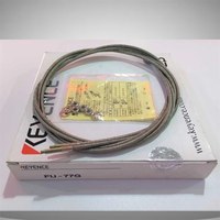 Sensor de Fibra Óptica Keyence FU-77G, Tipo Through Beam, Cabeza Roscada M4, Cable Metálico Trenzado, Curva R10mm, Venta al por Mayor de Fábrica