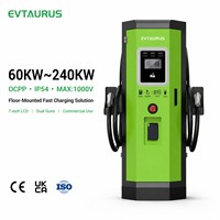 Nueva Estación de Carga para Vehículos Eléctricos EVTAURUS JT40C-26.8.13 GBT Chademo CCS2 80-240kW DC, Último Modelo Inteligente, Universal, Comercial y Pública
