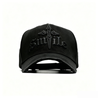 Casquette de baseball en daim brodée 5 panneaux OEM/ODM G5 Qualité X Sad Boyz Rude Awakening pour hommes