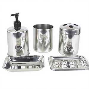 Mayur Exports Eco-Friendly Stainless Steel Bathroom <b>Set</b> Model 6540 - Product Image 1