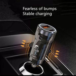 60w Car Phone Charger Pd 30w Fast Charging Car Cigarette Lighter 2 in 1 Usb Type c Car Charger Adapter - Product Image 4