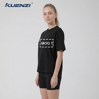 Camiseta Kuenzi Regular Personalizada con Logotipo Personalizado, Cuello Redondo, Manga Corta, 100% Algodón, 240 g/m², para Mujer