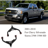 Kit de bras de suspension supérieurs avant pour Chevrolet Silverado GMC Sierra 2500HD 3500HD 2001-2010, rehausse de 2 à 4 pouces