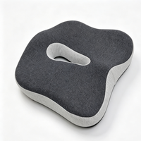 Coussin carré respirant en mousse à mémoire de forme avec maille anti-acariens, fermeté moyenne, pour chaise de bureau, voiture, utilisation multi-scènes