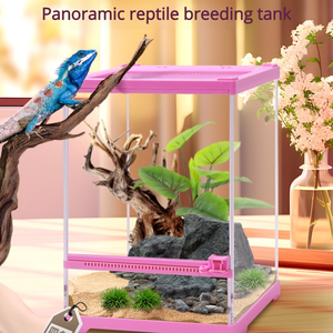 ตู้เลี้ยงสัตว์เลื้อยคลานแบบป่าฝน ตู้เพาะพันธุ์กิ้งก่า ตู้เลี้ยงกิ้งก่าขนยาว ตู้เลี้ยงแมงมุม ตู้กระจกสำหรับสัตว์เลื้อยคลาน - Product Image 6