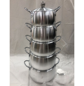 Juego de 10 Ollas y Sartenes de Aluminio con Asas de Metal, Material Ecológico, Tipo Original - Product Image 4