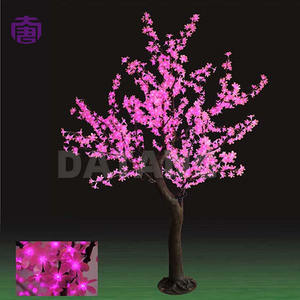 Árbol de Flores de Cerezo Artificial para Exteriores con Luces LED Decorativas para Parques, Paisajes y Decoración de Jardines Navideños - Product Image 2
