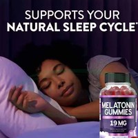 Gummies de mélatonine SPL OEM, complément de sommeil, vitamines végétales naturelles, marque privée, gummies de mélatonine à la L-théanine