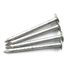 Clous de toiture ondulés en acier galvanisé coloré à tête parapluie avec tige torsadée et anneau lisse - Product Image 1