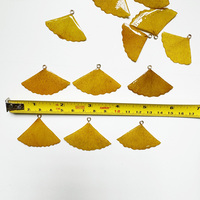 Pendentifs Breloques Feuille de Ginkgo Séchée Naturelle Tendance pour Boucles d'Oreilles, Colliers, Accessoires DIY et Fabrication de Bijoux