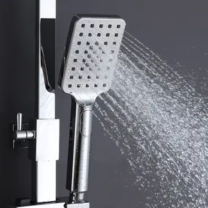 Heißer Verkauf Bad & Amp Dusch armaturen Chrom poliert Waschraum Thermostat ische Dusche