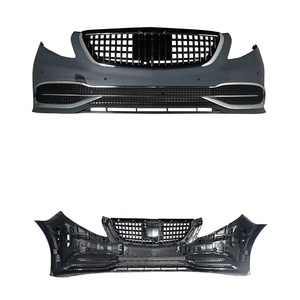Mercedes <span class=keywords><strong>Clase</strong></span> <span class=keywords><strong>V</strong></span> Vito V260 W447 actualización a W222 <span class=keywords><strong>Maybach</strong></span> S680 estilo Look Body Kit delantero trasero Bunmper Grille Kit de conversión - Product Image 3