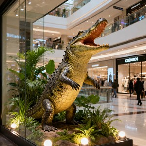 Thực tế Kích thước cuộc sống animatronic cá sấu mô phỏng mô hình động vật cho vườn thú triển lãm & Safari công viên thu hút - Product Image 5