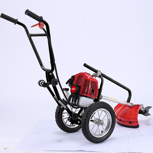 Hand Push Heavy Duty Petrol 62cc Brush Cutter With Wheels <b>Gasoline</b> Grass Trimmer - Product Image 4