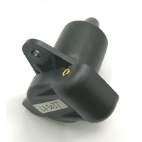 Prise Standard de remorque 12v, 3 broches, 2 points de fixation, prise de remorque avec couverture