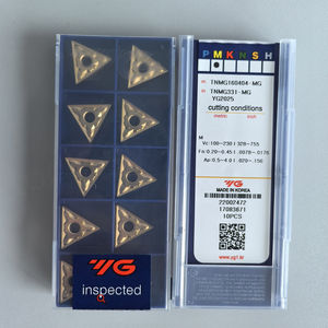 Insertos de Carburo YG-1s YG2025 TNMG160404-MG, Herramientas de Torneado Triangulares, Torno CNC, HRC45-60 LF9028, Recubrimiento de Corte, OEM, 1 Año - Product Image 6