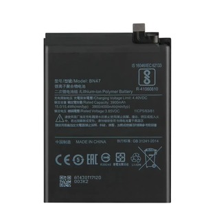 Batería de Repuesto BN47 de 4000 mAh para Xiaomi Redmi 6 Pro Mi A2 Lite CE RoHS, Venta al por Mayor, Alta Capacidad, Grado A - Product Image 1