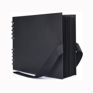 Klaar Om Groothandel Custom Logo Goud Spiraal Binding Matte Zwart Papier Water Kleur Schetsboek Hardcover Diy Fotoalbum - Product Image 1