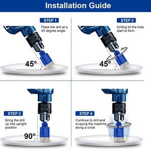 6mm-100mm chân không brazed khô ướt kim cương lõi khoan bit tam giác Shank gạch lỗ thấy lỗ cắt cho gạch đá cẩm thạch đá granit thủy tinh - Product Image 5