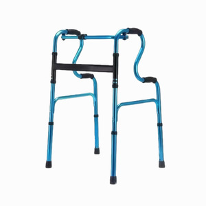 Bastón de Aluminio Azul de Doble Curvatura, Antideslizante, Ajustable, para Personas Mayores - Product Image 2