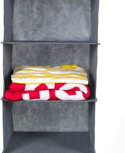 Organizador de Armario con Estructura Metálica Resistente, Estantes Colgantes Plegables, Estantes de Tela para Almacenamiento de Ropa, Dormitorio, Cocina, para Guardar Bolsas - Product Image 3