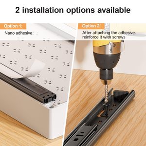 3 gói kéo ra khỏi tủ tổ chức 15.7 "Sâu kéo ra ngăn kéo cho tủ trượt ra ngăn kéo cho tủ bếp - Product Image 4